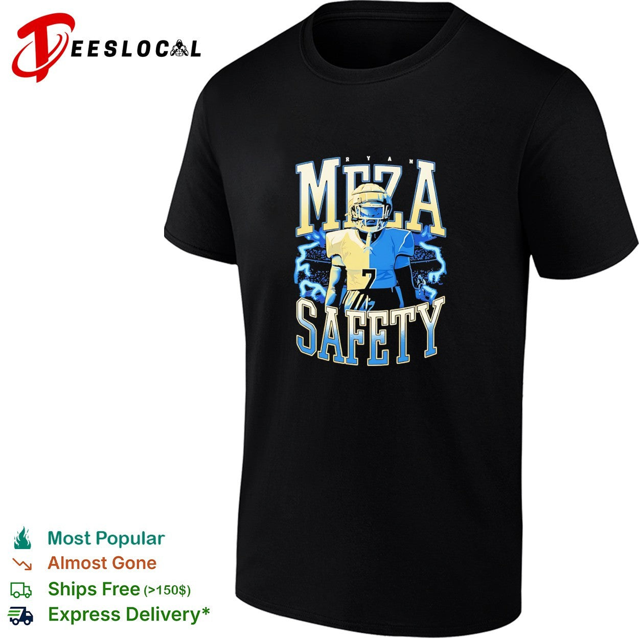 Ryan Meza Safety Football Player athlete vintage shirt