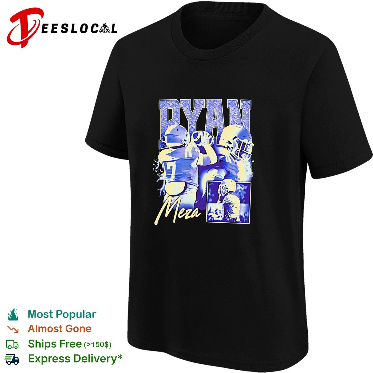 Ryan Meza Safety football player graphic shirt