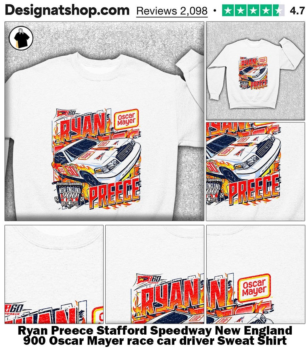 Ryan Preece Stafford Speedway New England 900 Oscar Mayer race car driver shirt
