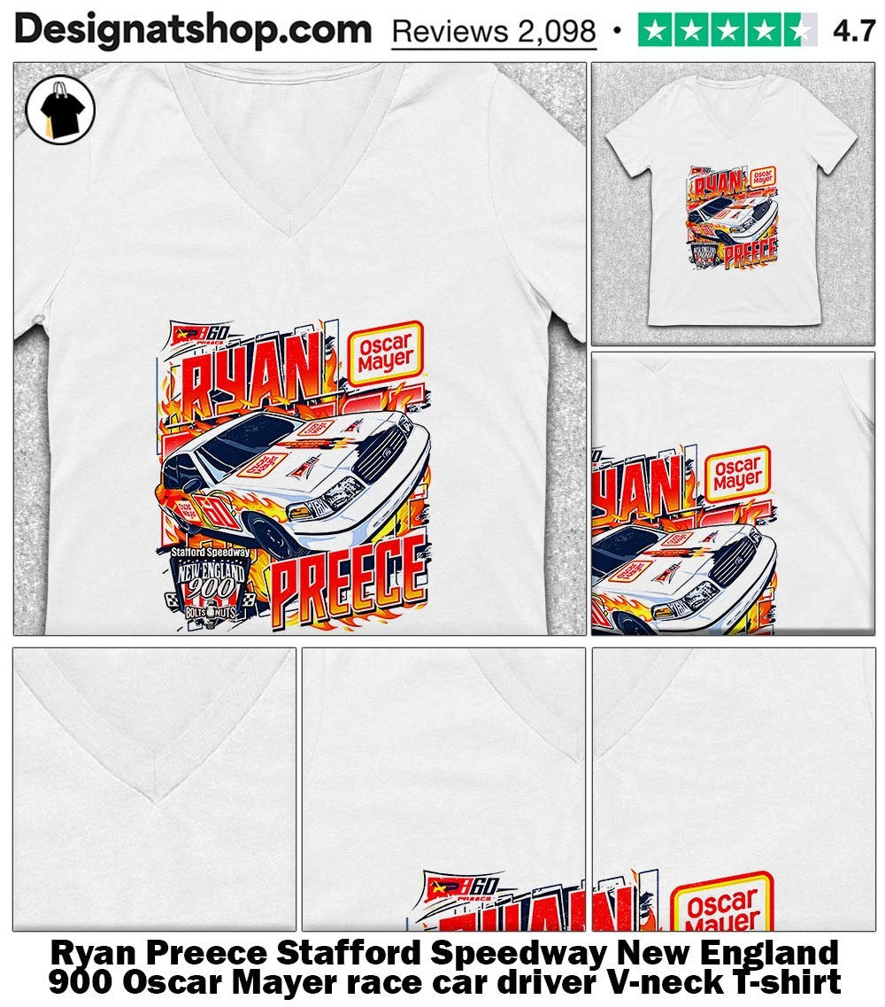 Ryan Preece Stafford Speedway New England 900 Oscar Mayer race car driver shirt