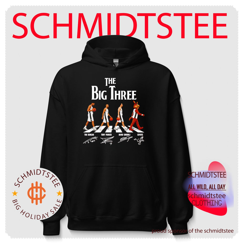 SA Spurs The Big Three Tim Duncan Tony Parker Manu Ginobili and The Coyote shirt