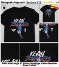SMU Mustangs #7 Kevin Jennings Name Number Pose shirt