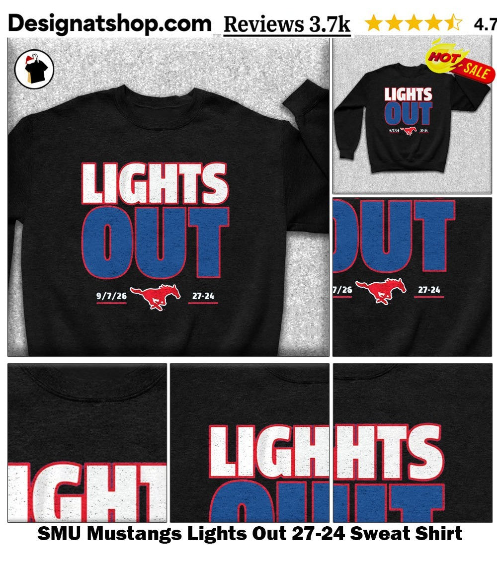 SMU Mustangs Lights Out 27-24 shirt