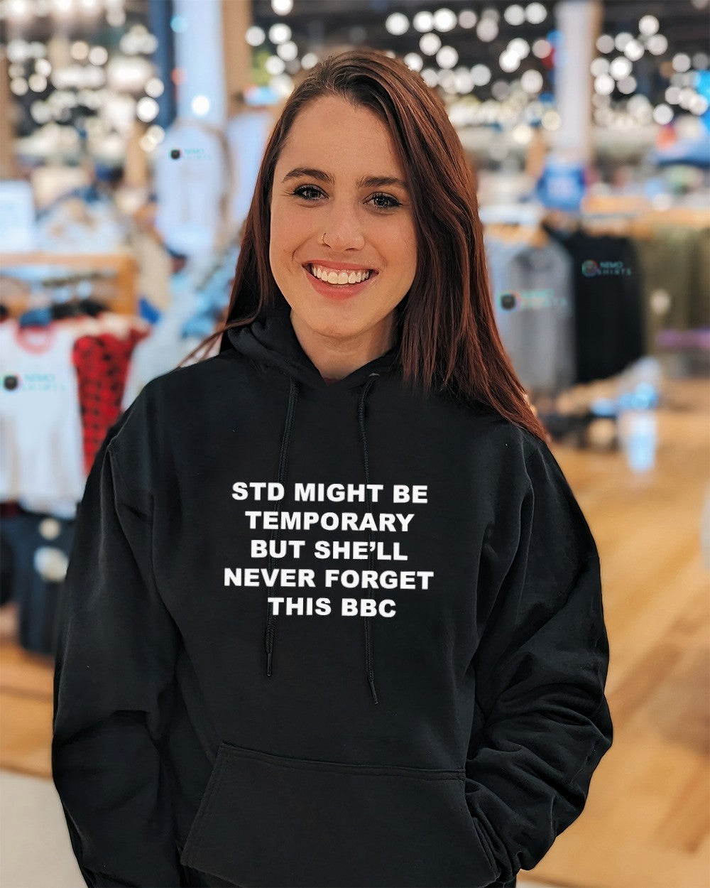 STD might be temporary but she’ll never forget this BBC shirt