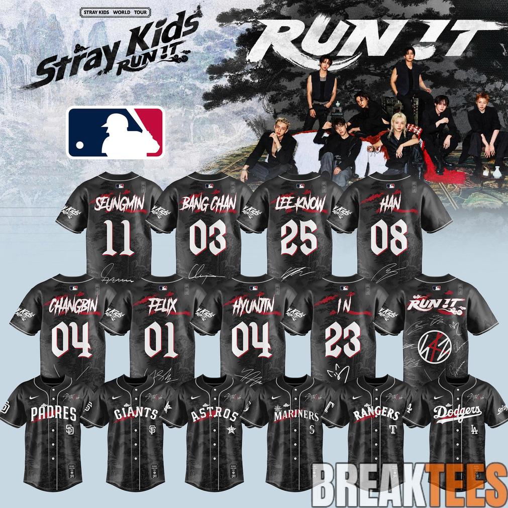 STRAY KIDS RUN IT WORLD TOUR 2026 Edition Baseball Jersey