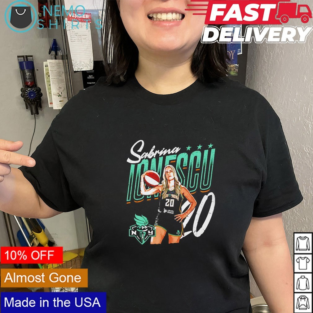 Sabrina Ionescu New York Liberty player name shirt