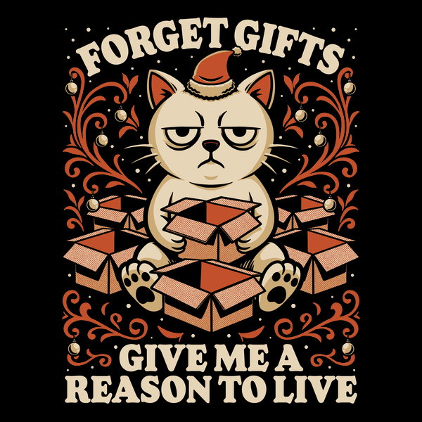 Sad Cat Gift Christmas