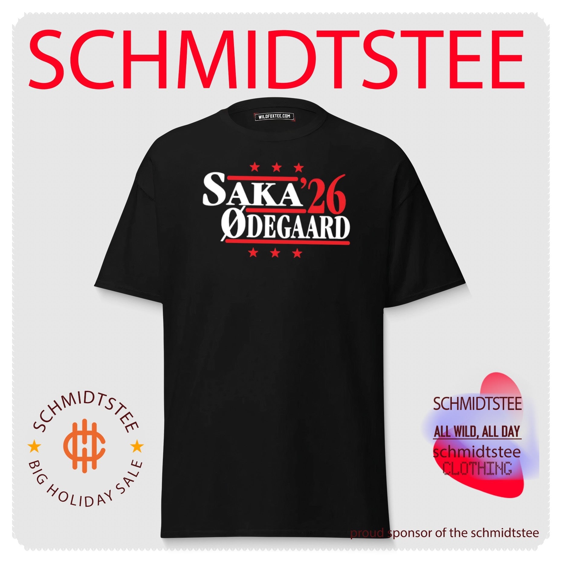 Saka and Odegaard Arsenal ’26 Campaign Premier League shirt