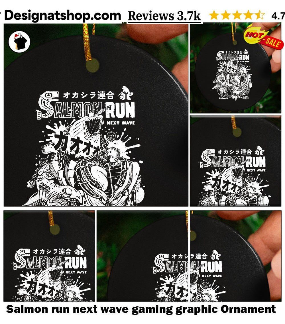 Salmon run next wave gaming graphic shirt