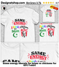 Same energy liberals for Islam vs chickens for KFC shirt