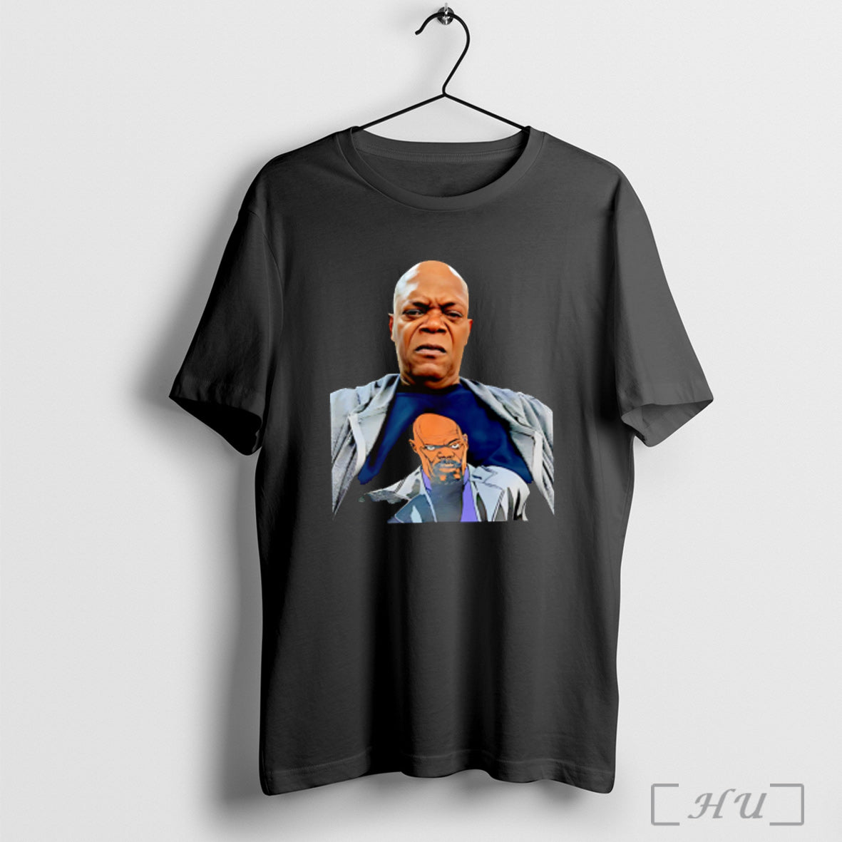 Samuel L Jackson Wearing A Shirt Of Himself T Shirt