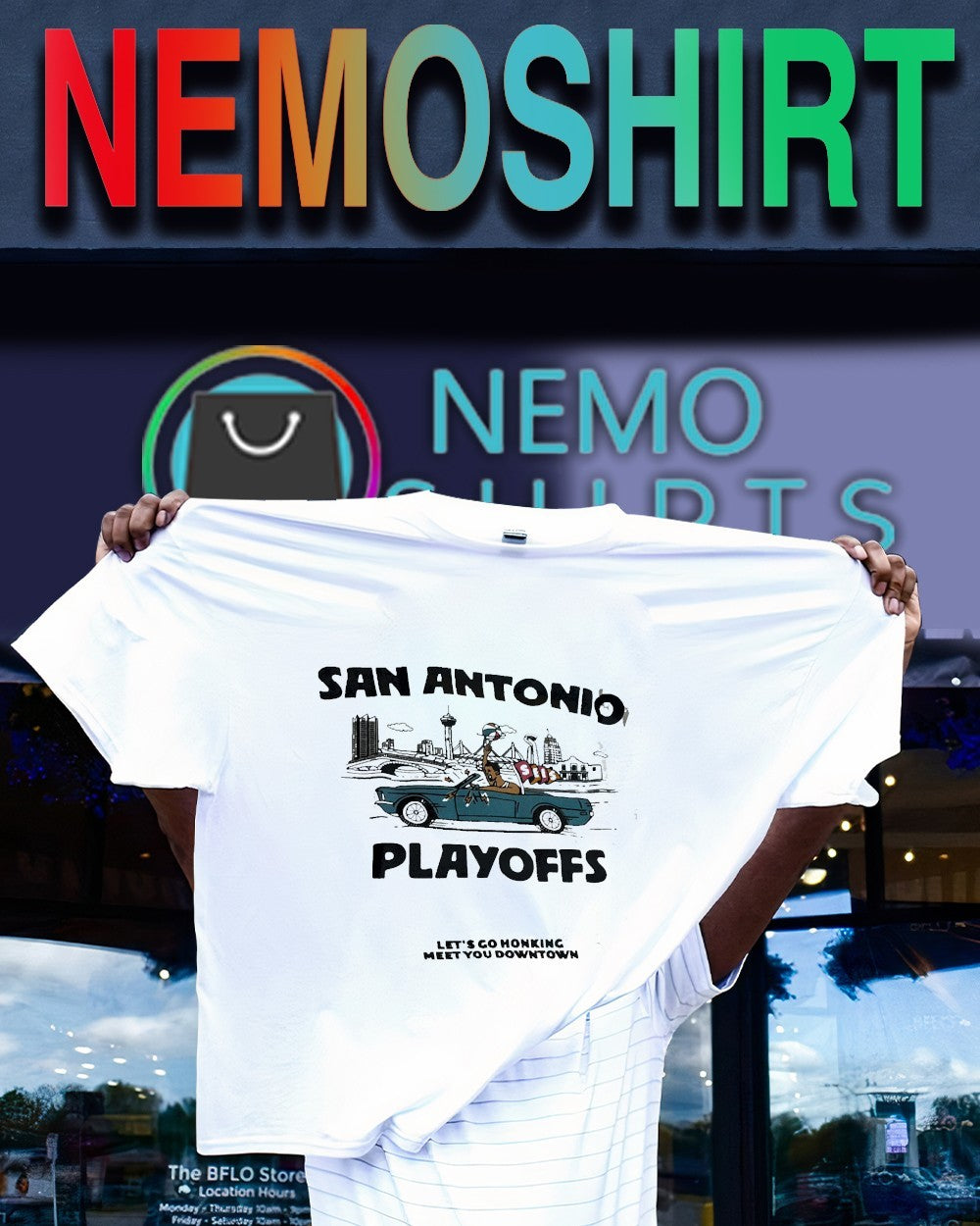San Antonio Spurs 2026 Playoffs let’s go honking meet you downtown shirt