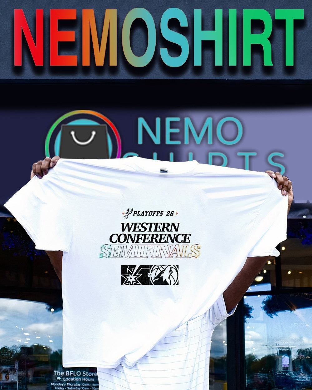 San Antonio Spurs vs Timberwolves Playoffs 2026 Western Conference Semifinals shirt
