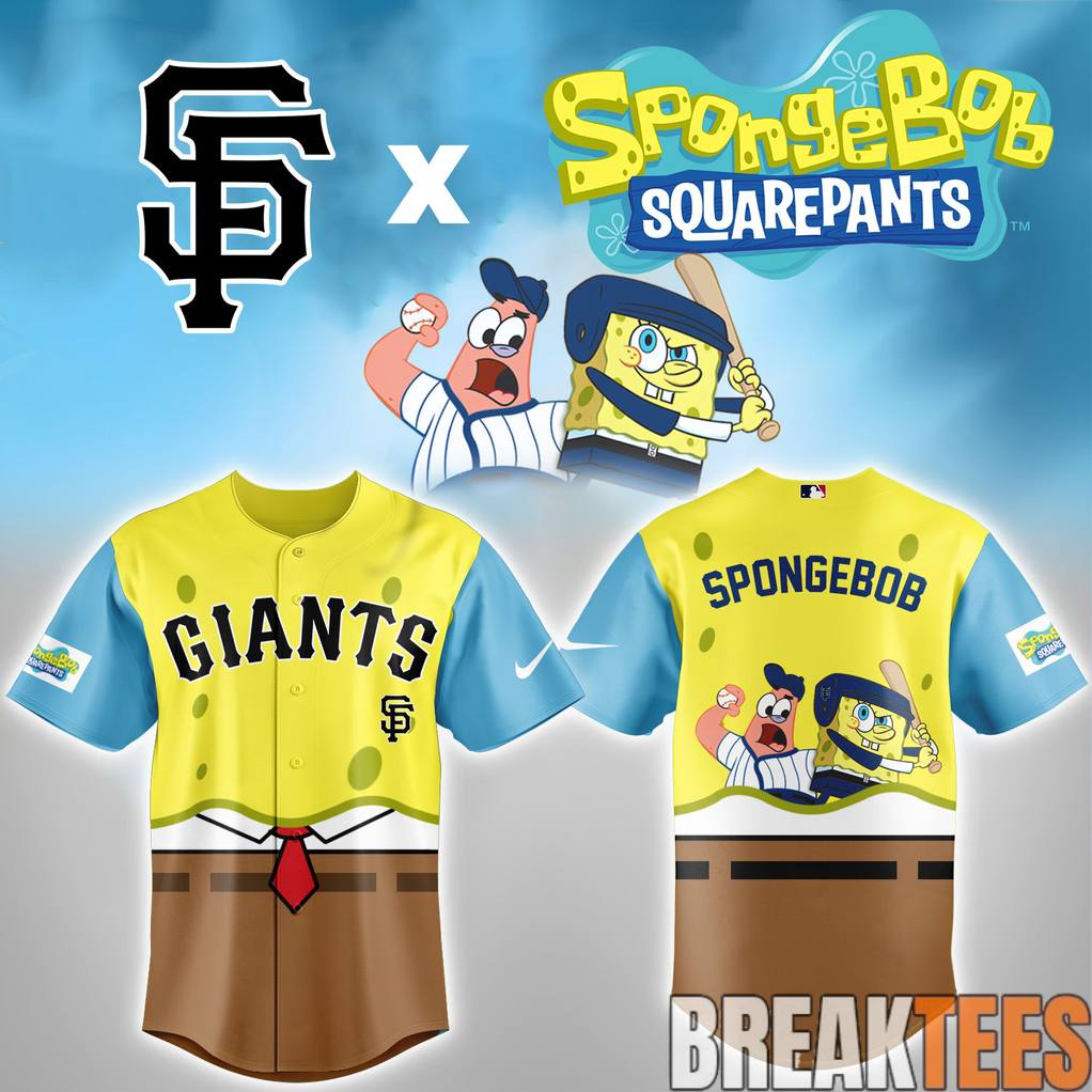 San Francisco Giants x SpongeBob Squarepants Night Special Jersey