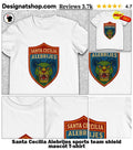 Santa Cecilia Alebrijes sports team shield mascot shirt