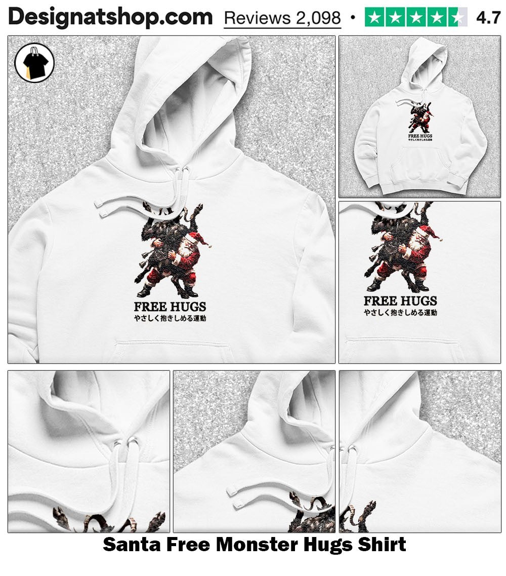 Santa Free Monster Hugs Shirt
