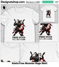 Santa Free Monster Hugs Shirt