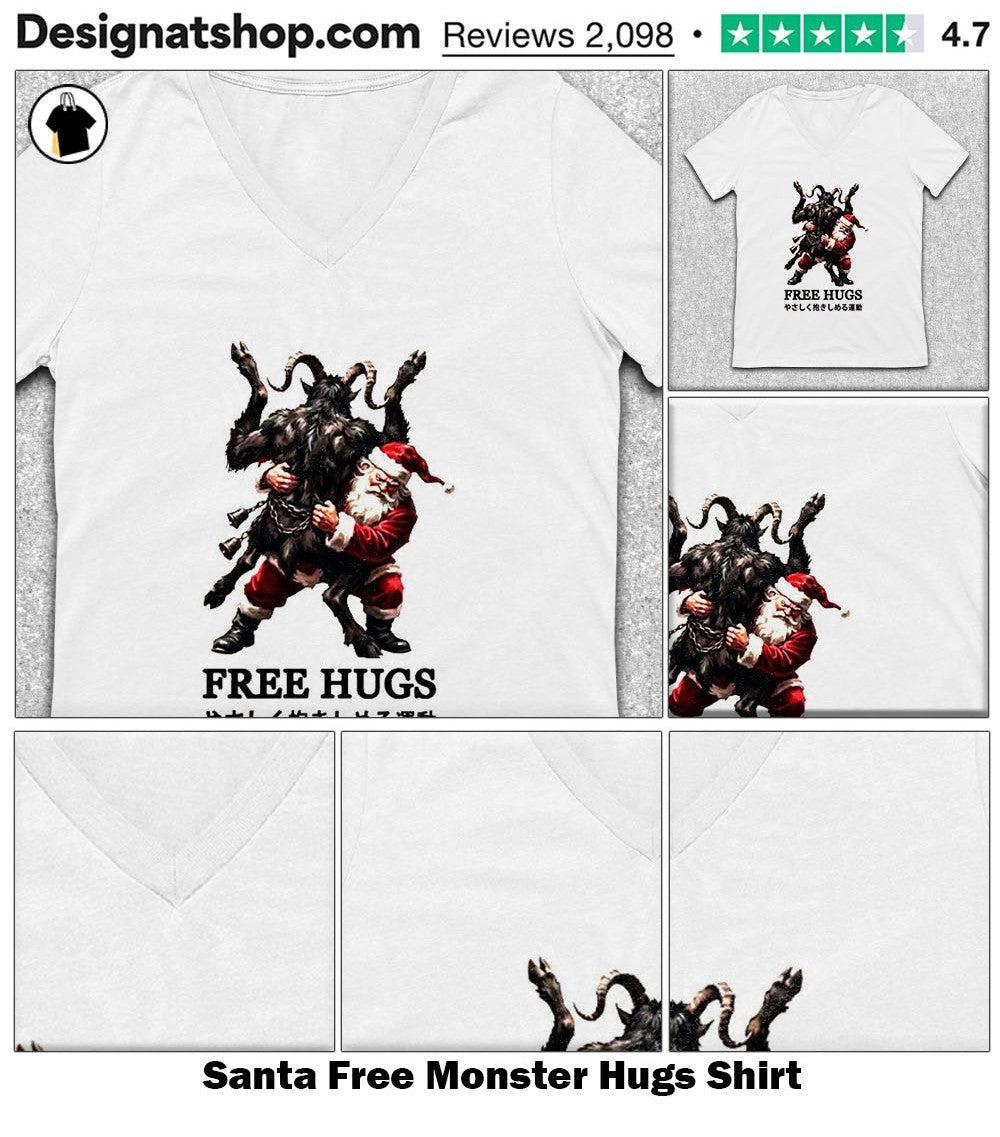 Santa Free Monster Hugs Shirt