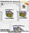 Scarecrow Riding Corn Birds Nothing Scarier Than A Lack Of Whimsy Shirt