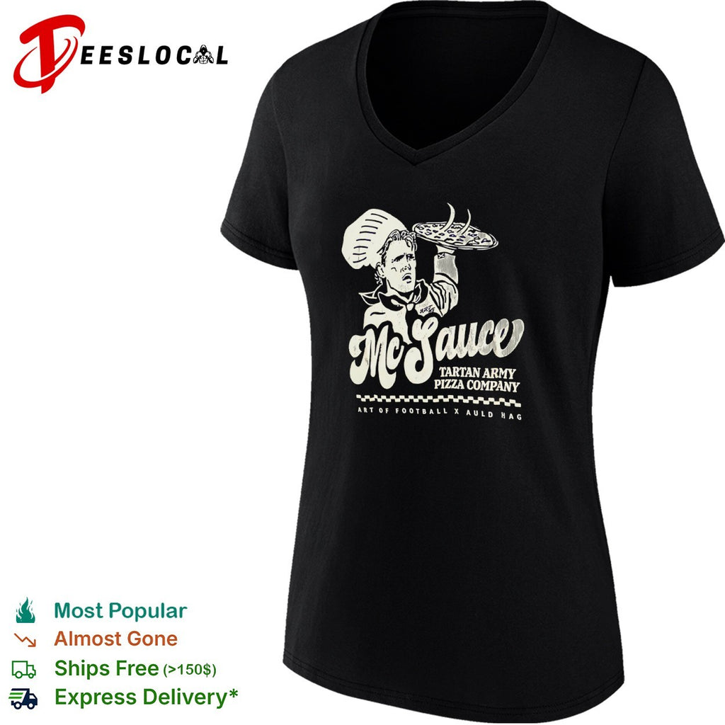 Scotland football McSauce Tartan Army Pizza Company Scott McTominay chef shirt
