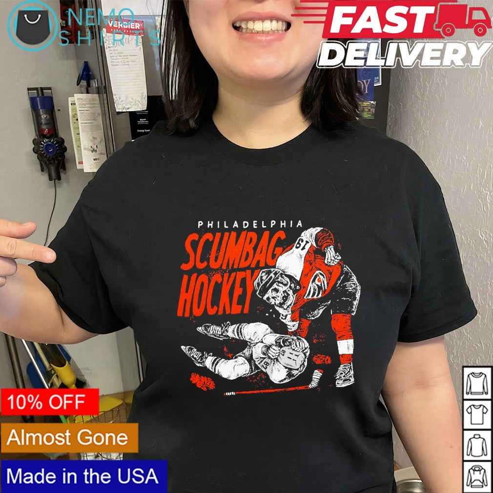 Scumbag Philadelphia Flyers against Pittsburgh Penguins skeleton shirt