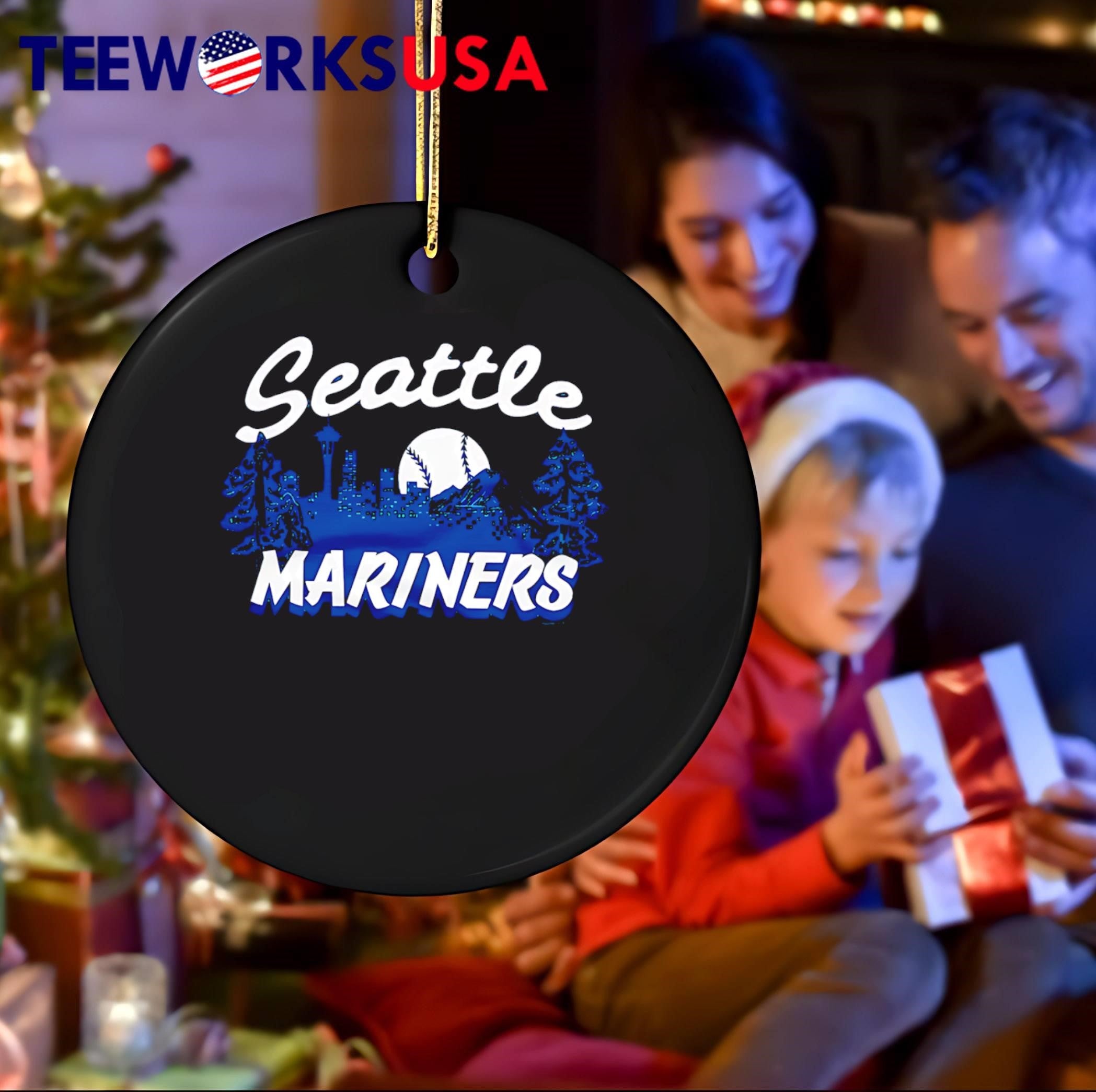 Seattle Mariners Skyline Space Needle Mount Rainier shirt