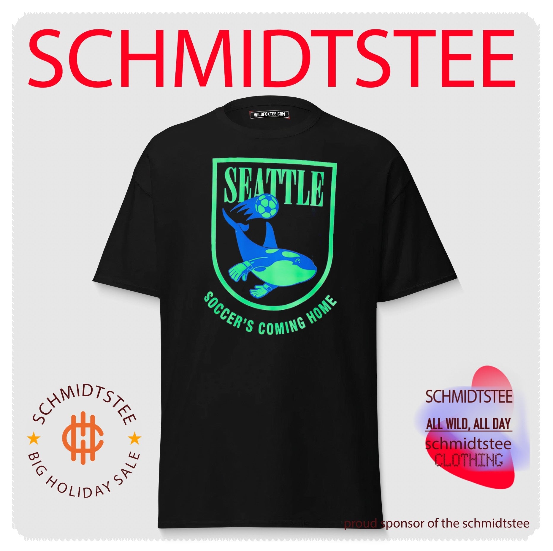 Seattle Road Trip Soccer’s Coming Home Orca shirt