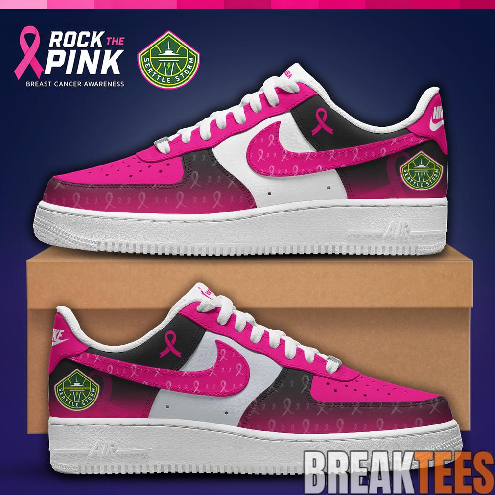Seattle Storm x Rock The Pink Air Force 1 Custom For Fans
