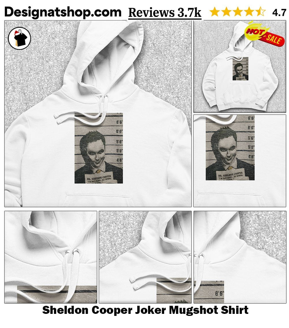 Sheldon Cooper Joker Mugshot Shirt