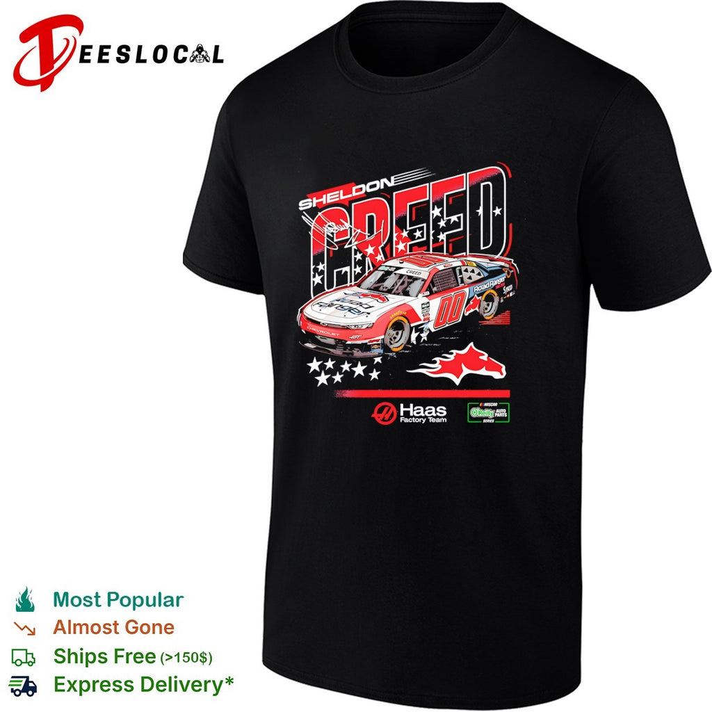 Sheldon Creed Haas Factory Team race car 00 Road Ranger NASCAR OReilly Auto Parts Series shirt