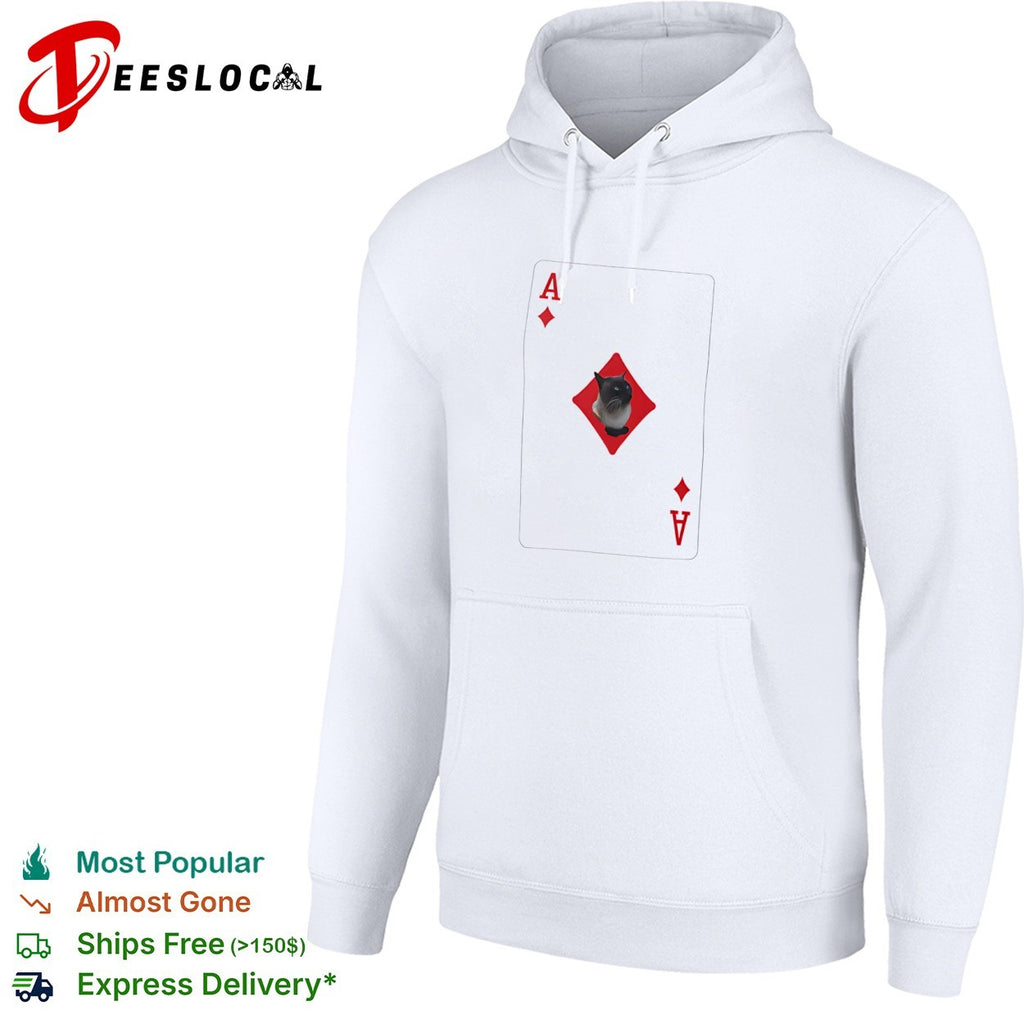 Siamese Cat Ace of Diamonds Playing Card shirt