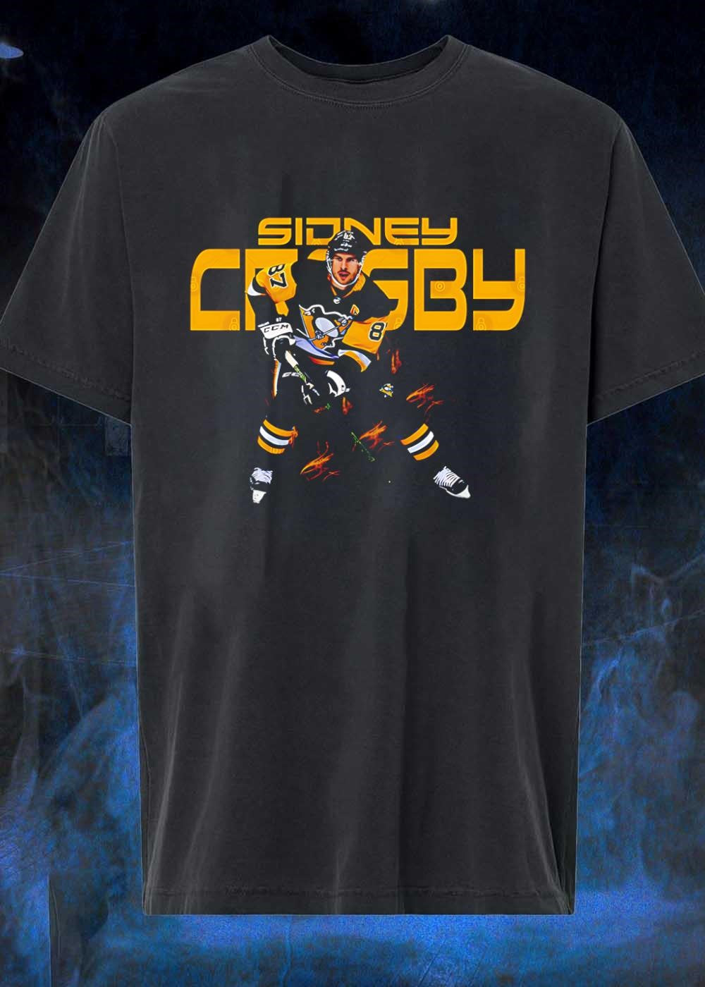Sidney Crosby Hockey Player Graphic Pittsburgh Penguins T-Shirt