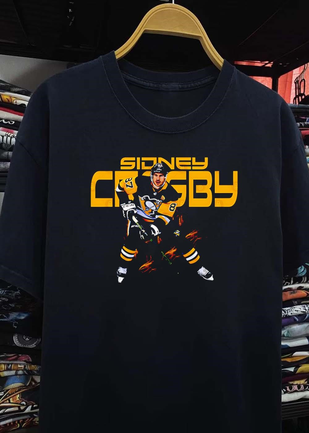 Sidney Crosby Hockey Player Graphic Pittsburgh Penguins T-Shirt