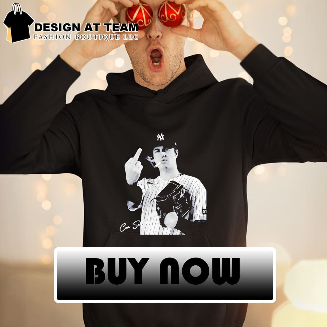 Signature Cam Schlittler Smoking Finger Middle shirt