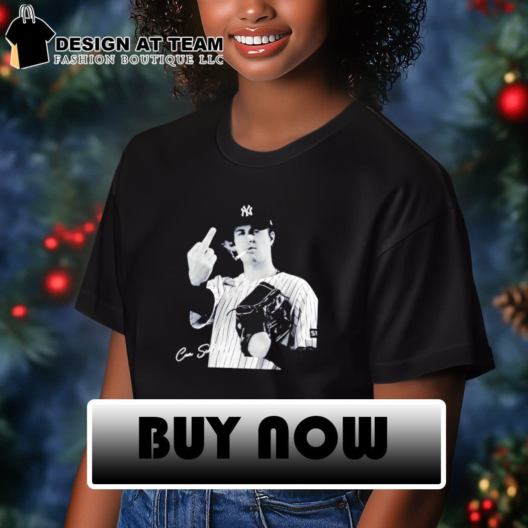 Signature Cam Schlittler Smoking Finger Middle shirt
