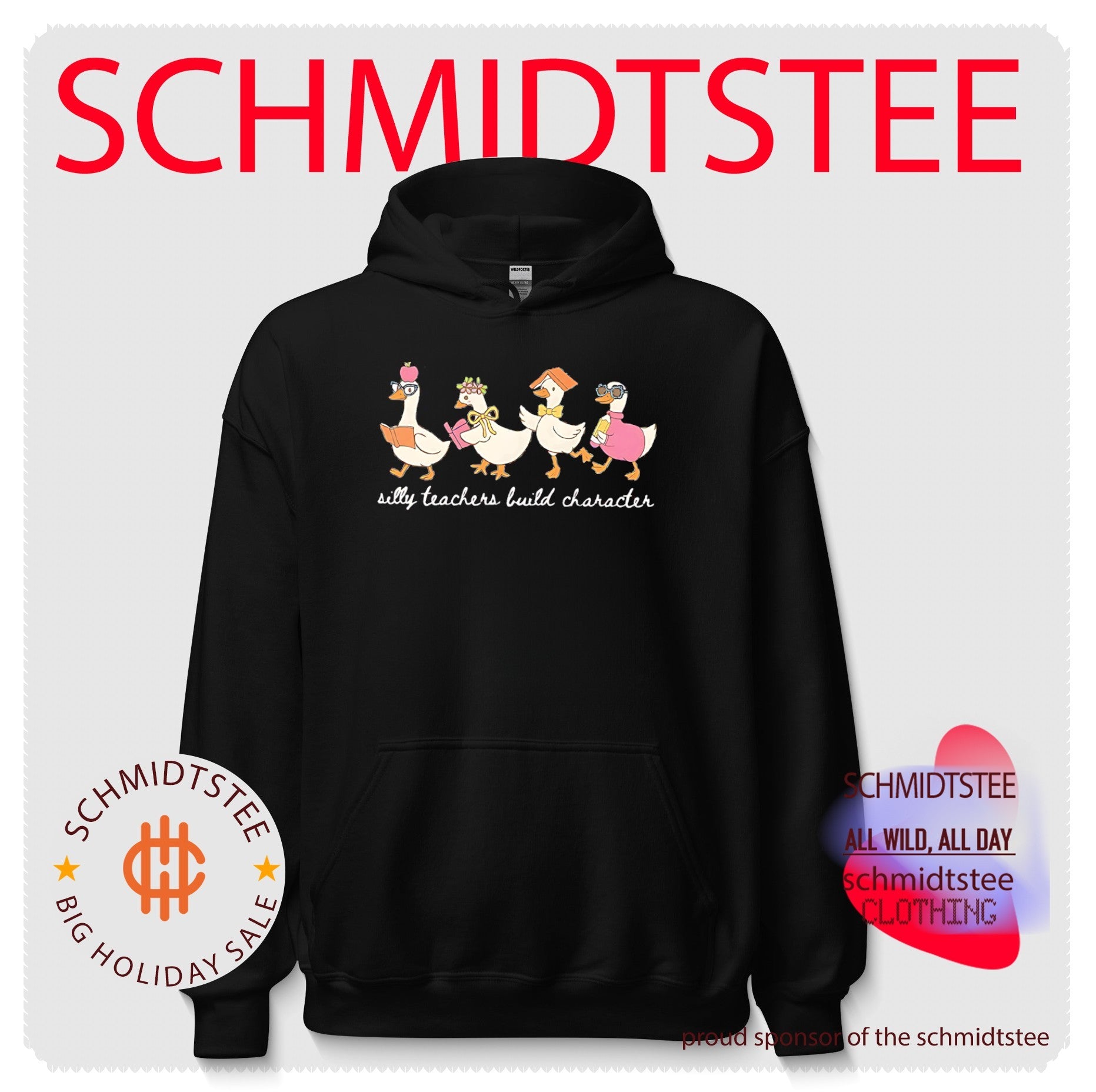 Silly Teachers Build Character Goose teacher appreciation shirt