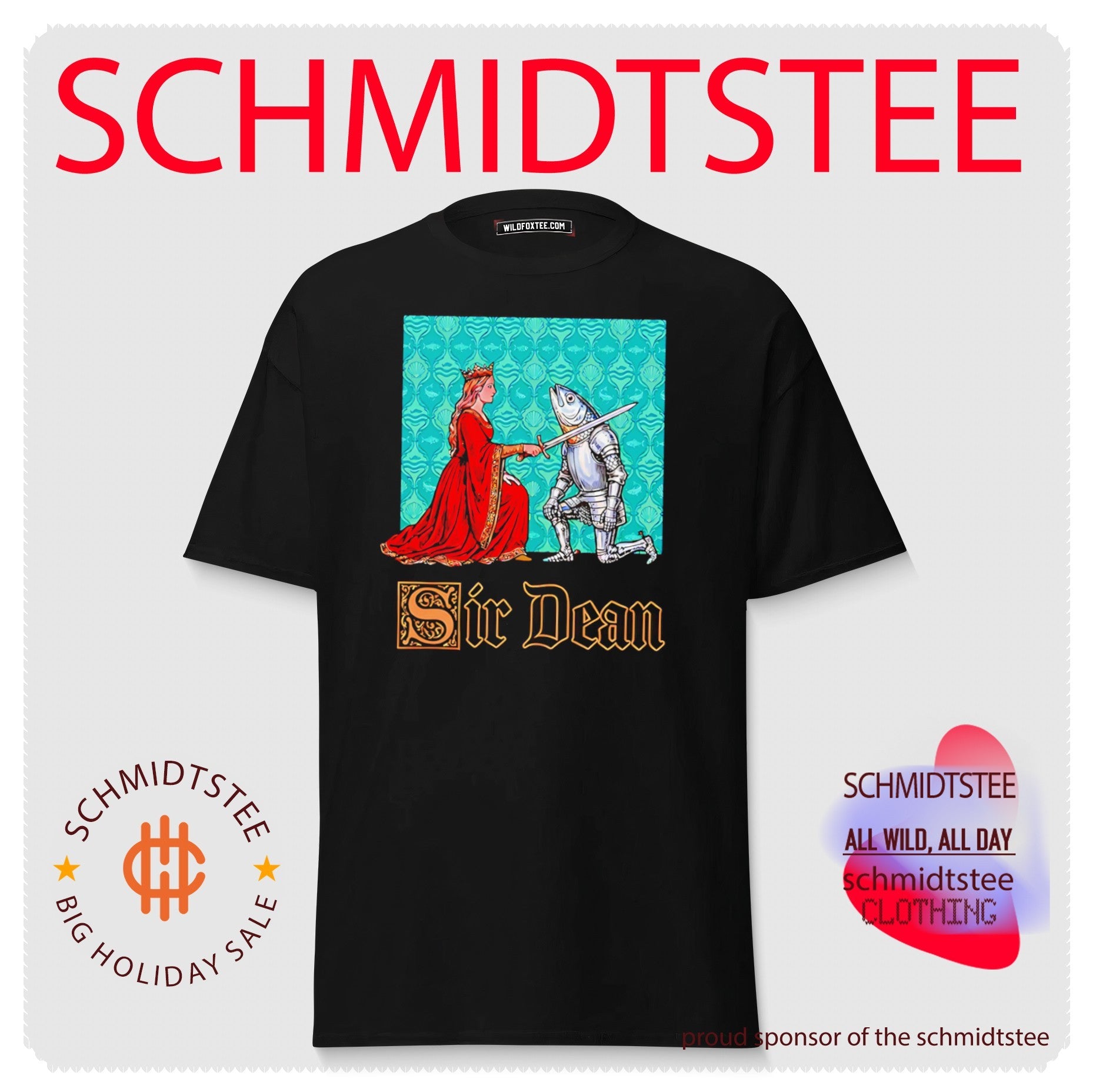 Sir Dean Knight Fish knighting medieval shirt