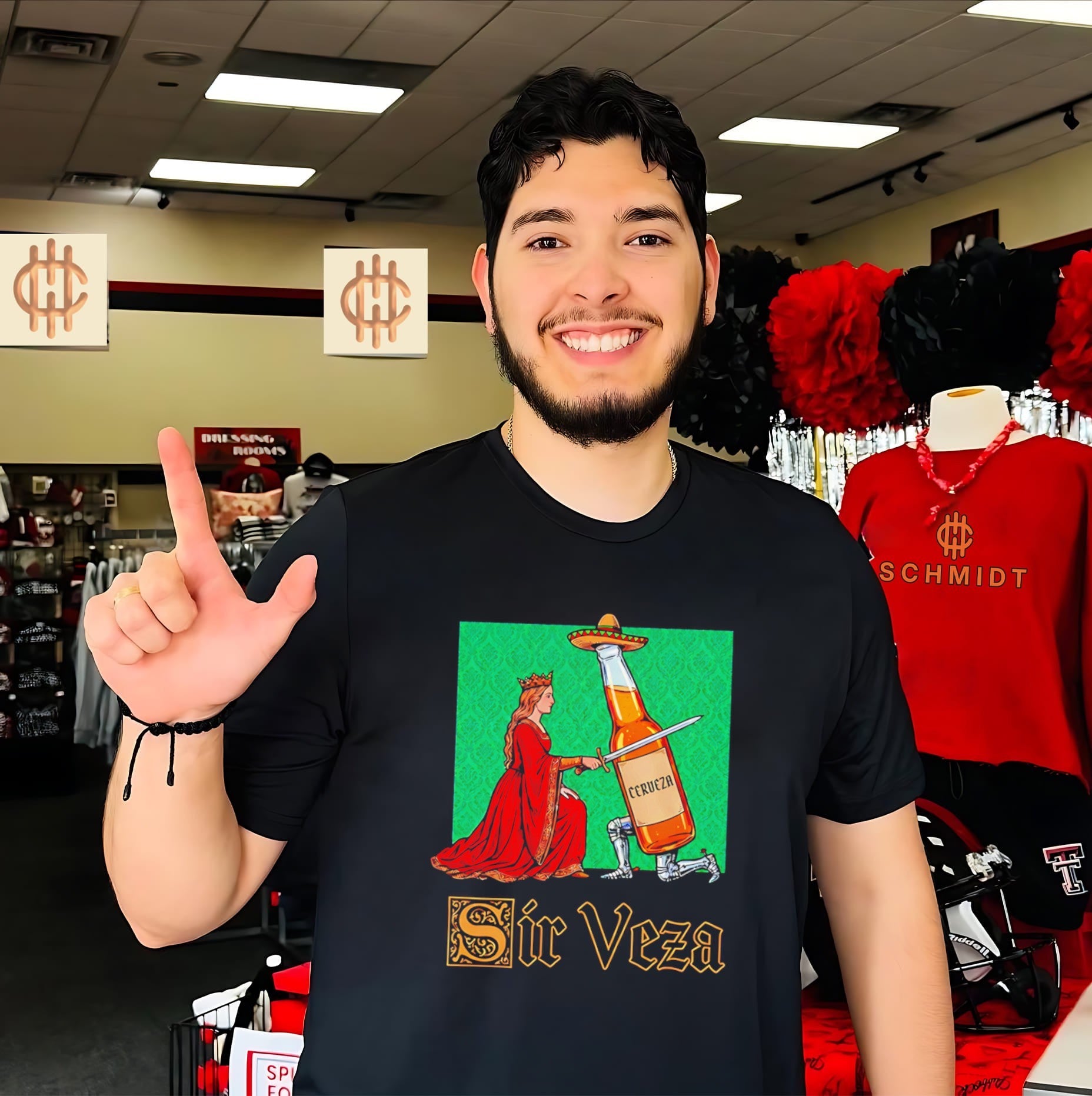 Sir Veza Knight with Beer Bottle cerveza shirt
