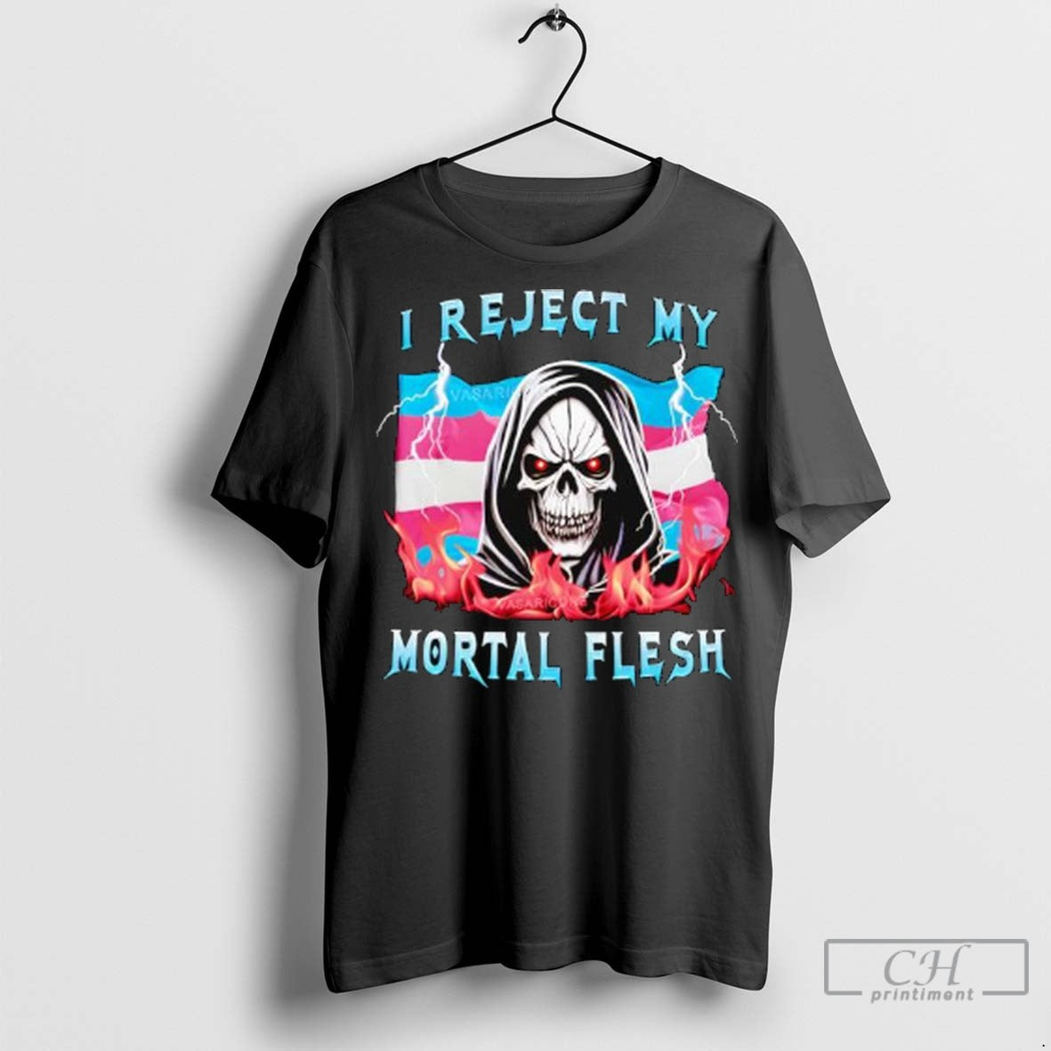 Skeleton Lgbt I Reject My Mortal Flesh T Shirt Jpg
