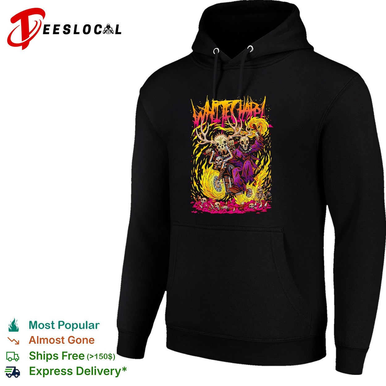 Skeleton driving motor Whitechapel 2026 Summer Bikers Spider shirt