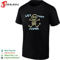 Skeleton let them judge thunder cartoon shirt