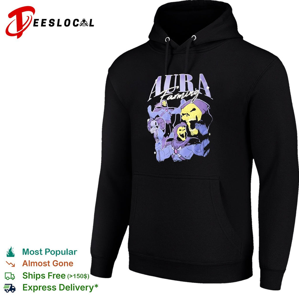 Skeletor Aura Farming Masters of the Universe He-Man and the Masters of the Universe shirt