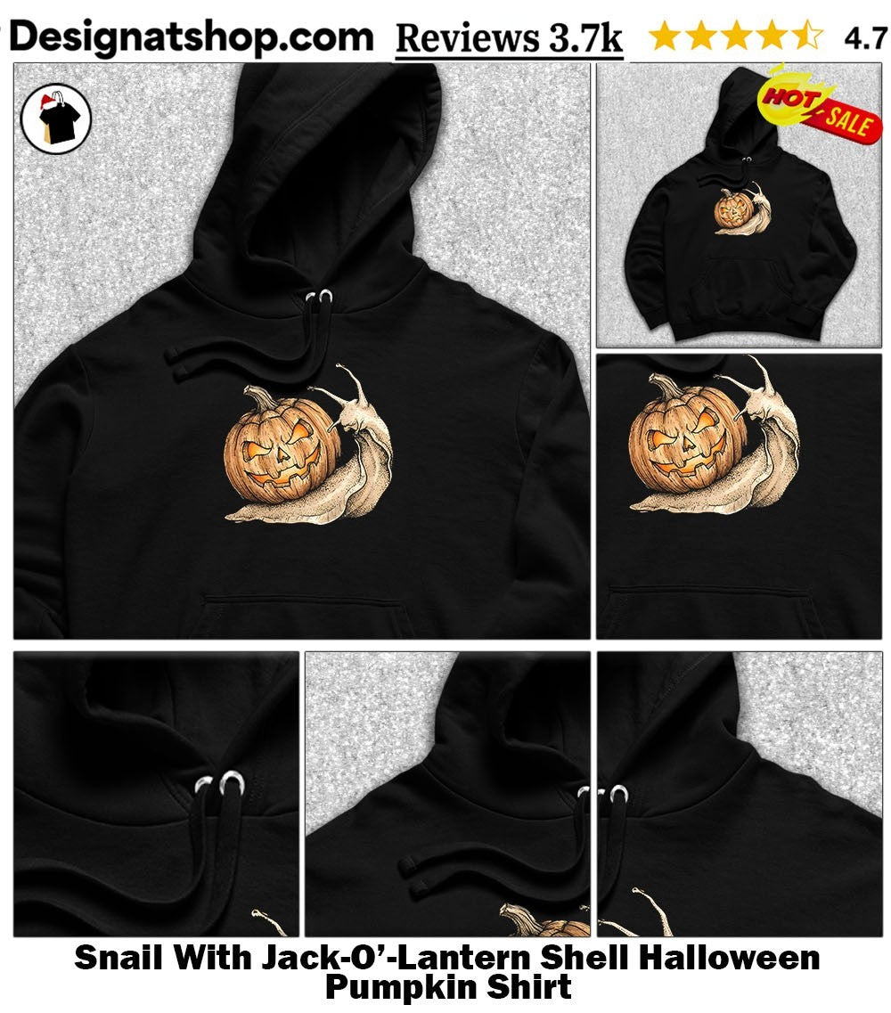 Snail With Jack-O’-Lantern Shell Halloween Pumpkin Shirt