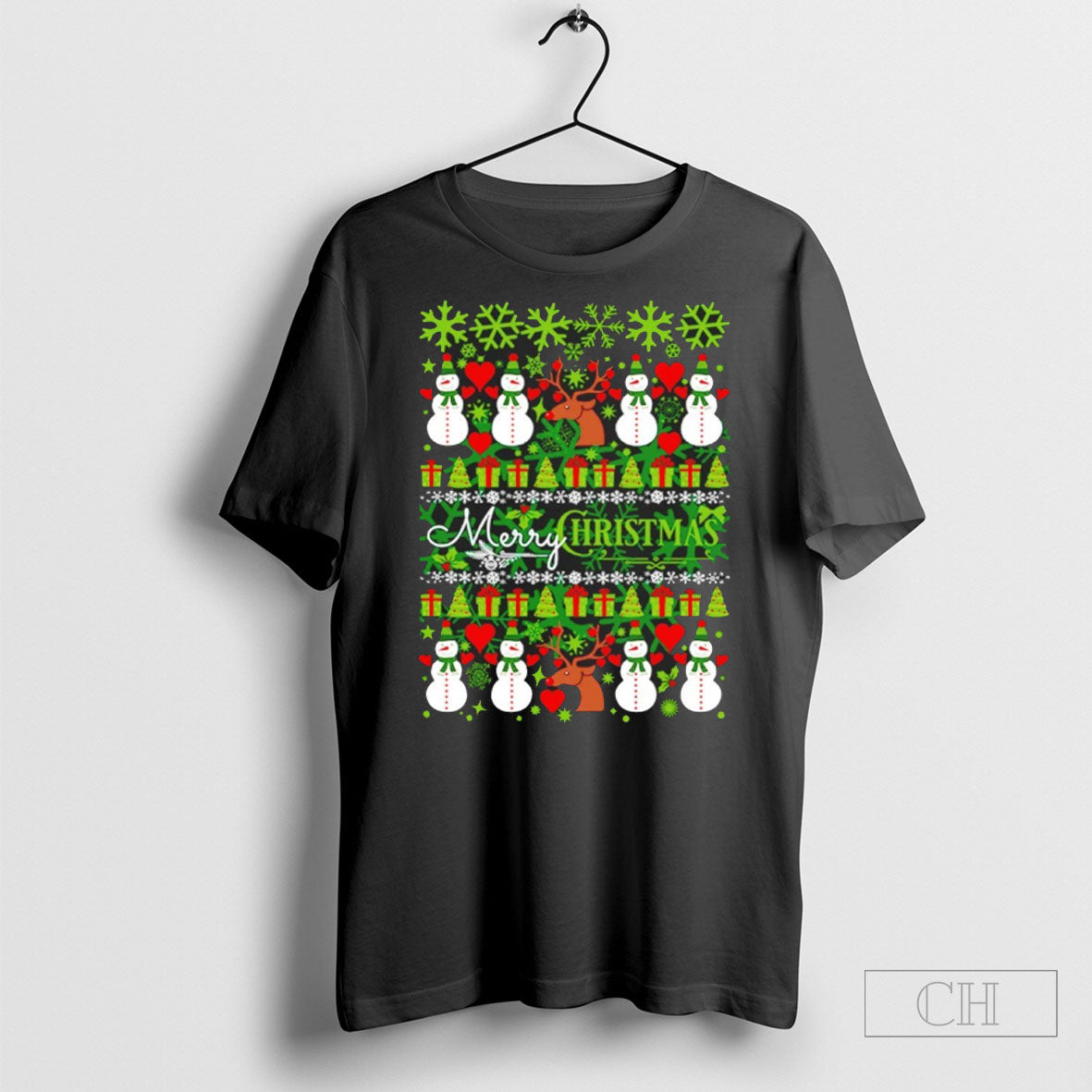 Snowman Merry Christmas Ugly Sweat Shirt Tee