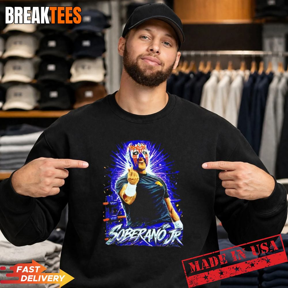 Soberano Jr. Lucha mask WWE Mexican t-shirt