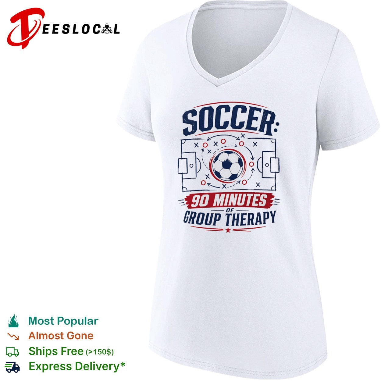Soccer 90 minutes of group therapy field playbook shirt