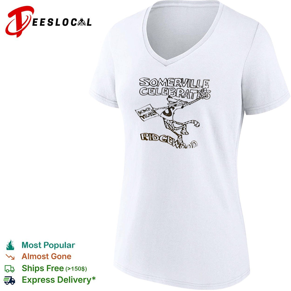 Somerville Ridgewood celebrates 100 years leopard shirt