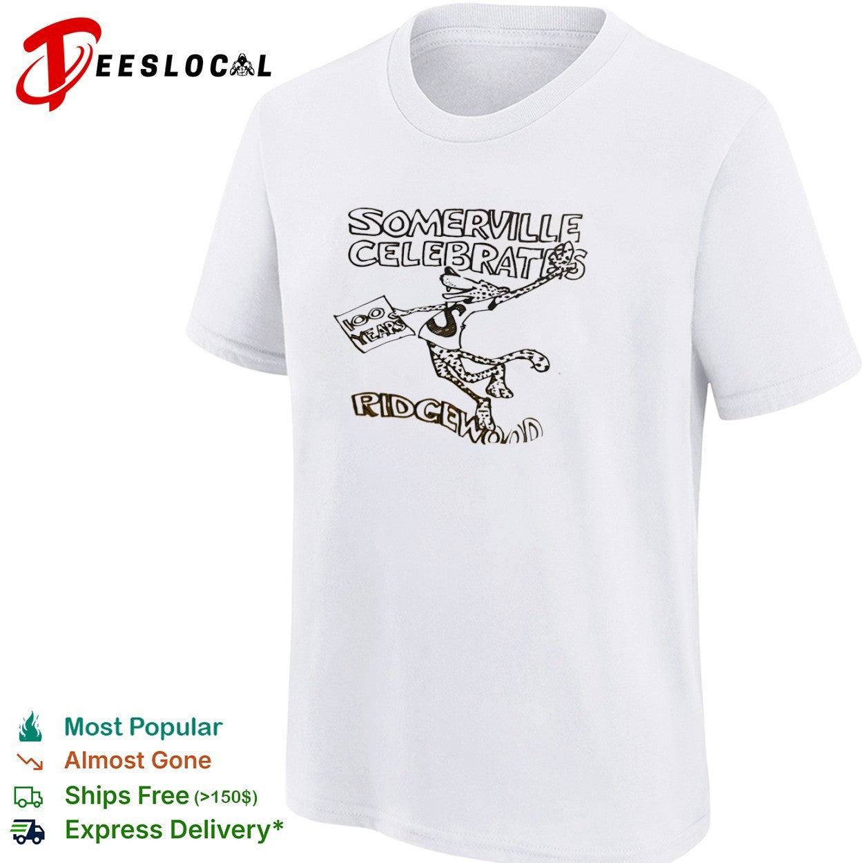 Somerville Ridgewood celebrates 100 years leopard shirt