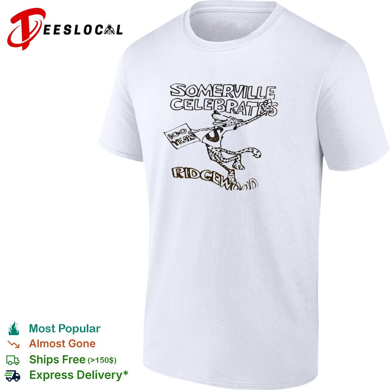 Somerville Ridgewood celebrates 100 years leopard shirt