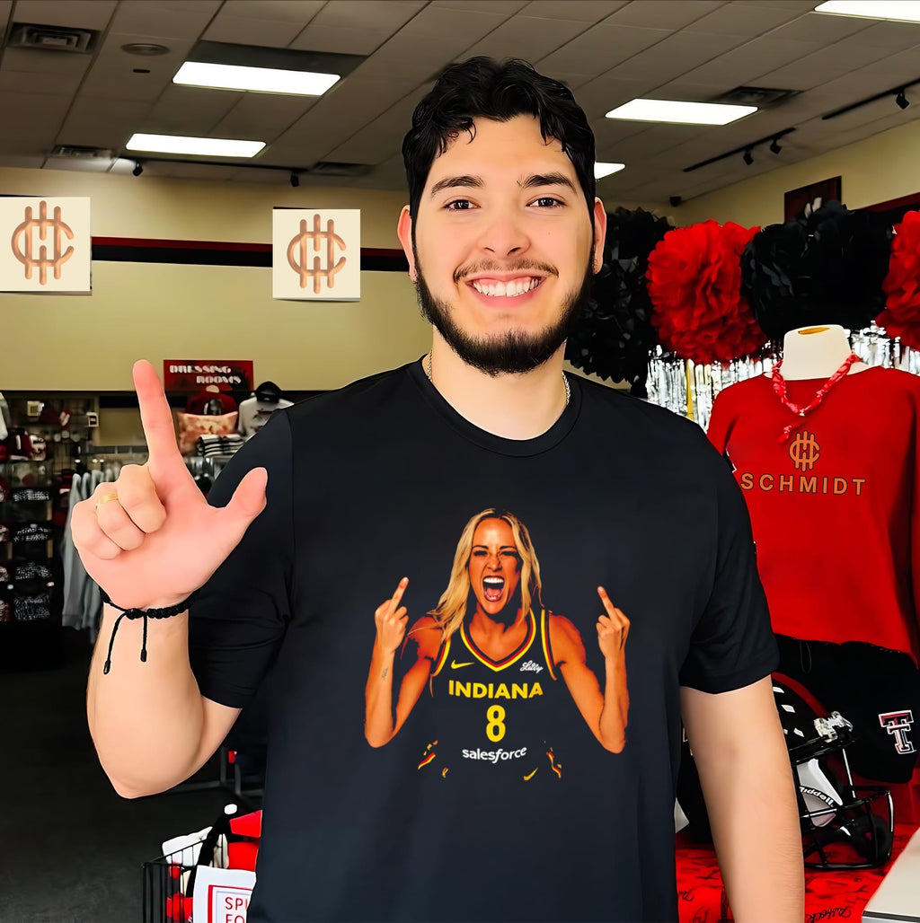 Sophie Cunningham Indiana Fever Sophie Point God Middle Finger WNBA shirt
